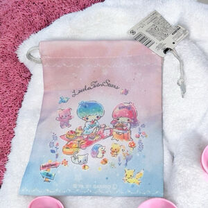 Sanrio Little Twin Stars Drawstring Bag Pink Blue